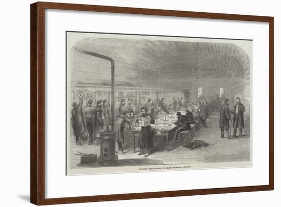 Soldiers' Reading-Room, St Mary's Barracks, Chatham-null-Framed Giclee Print