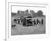 Soldiers Running Ambulance Drill, Civil War-Lantern Press-Framed Art Print