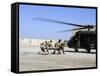 Soldiers Rush a Simulated Casualty to a UH-60 Blackhawk Helicopter-Stocktrek Images-Framed Stretched Canvas