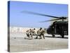 Soldiers Rush a Simulated Casualty to a UH-60 Blackhawk Helicopter-Stocktrek Images-Stretched Canvas