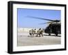 Soldiers Rush a Simulated Casualty to a UH-60 Blackhawk Helicopter-Stocktrek Images-Framed Photographic Print
