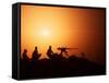 Soldiers Set Up a Security Outpost During Operation Desert Storm-Stocktrek Images-Framed Stretched Canvas