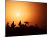 Soldiers Set Up a Security Outpost During Operation Desert Storm-Stocktrek Images-Mounted Photographic Print