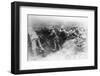 Soldiers Shooting from their Trench-null-Framed Photographic Print