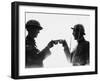 Soldiers Toast in 1917-Robert Hunt-Framed Photographic Print