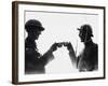 Soldiers Toast in 1917-Robert Hunt-Framed Photographic Print