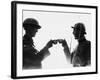 Soldiers Toast in 1917-Robert Hunt-Framed Photographic Print