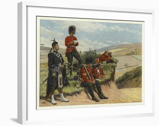 Soldiers Watch and Wait-null-Framed Giclee Print