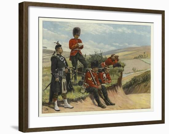 Soldiers Watch and Wait-null-Framed Giclee Print