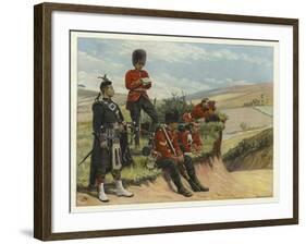 Soldiers Watch and Wait-null-Framed Giclee Print