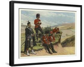 Soldiers Watch and Wait-null-Framed Giclee Print