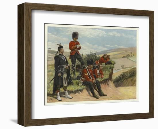 Soldiers Watch and Wait-null-Framed Giclee Print