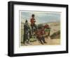 Soldiers Watch and Wait-null-Framed Giclee Print