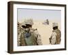 Soldiers Watching an Explosion Go Off During a Hand Grenade Exercise-Stocktrek Images-Framed Photographic Print