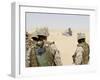 Soldiers Watching an Explosion Go Off During a Hand Grenade Exercise-Stocktrek Images-Framed Photographic Print