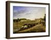 Soldiers Watering their Horses at Versailles in 1862-Jacques Marie Noel Fremy-Framed Giclee Print