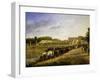 Soldiers Watering their Horses at Versailles in 1862-Jacques Marie Noel Fremy-Framed Giclee Print