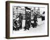 Soldiers with a Telephone Cable on the Pont St Michel, Paris, June 1940-null-Framed Photographic Print