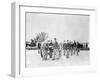 Soldiers with Cannon, Civil War-Lantern Press-Framed Art Print