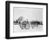 Soldiers with Cannon, Civil War-Lantern Press-Framed Art Print
