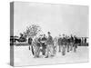 Soldiers with Cannon, Civil War-Lantern Press-Stretched Canvas