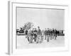 Soldiers with Cannon, Civil War-Lantern Press-Framed Art Print