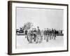 Soldiers with Cannon, Civil War-Lantern Press-Framed Art Print