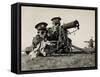 Soldiers with Gas Masks-null-Framed Stretched Canvas