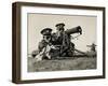 Soldiers with Gas Masks-null-Framed Photographic Print