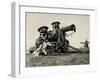 Soldiers with Gas Masks-null-Framed Photographic Print