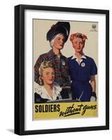 Soldiers without guns, 1944-Adolph Treidler-Framed Giclee Print