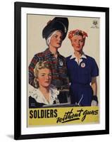 Soldiers without guns, 1944-Adolph Treidler-Framed Giclee Print