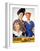 Soldiers Without Guns-null-Framed Giclee Print