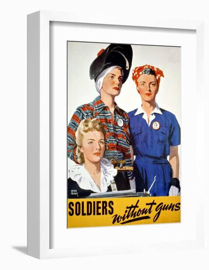 Soldiers Without Guns-null-Framed Giclee Print