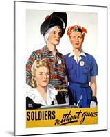 Soldiers Without Guns-null-Mounted Giclee Print