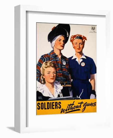 Soldiers Without Guns-Adolph Treidler-Framed Giclee Print