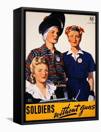 Soldiers Without Guns-Adolph Treidler-Framed Stretched Canvas