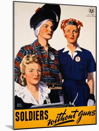 Soldiers Without Guns-Adolph Treidler-Mounted Giclee Print