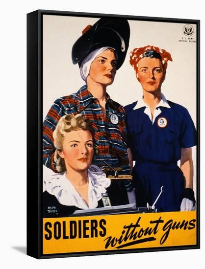 Soldiers Without Guns-Adolph Treidler-Framed Stretched Canvas