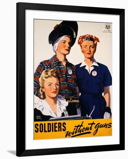 Soldiers Without Guns-Adolph Treidler-Framed Giclee Print