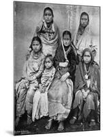 Soldiers Wives and Children of the 44th Gurkhas, 1896-Bourne & Shepherd-Mounted Giclee Print