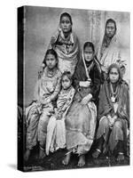 Soldiers Wives and Children of the 44th Gurkhas, 1896-Bourne & Shepherd-Stretched Canvas