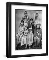 Soldiers Wives and Children of the 44th Gurkhas, 1896-Bourne & Shepherd-Framed Premium Giclee Print