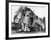 Soldiers Working on Locomotive-Myron Davis-Framed Photographic Print