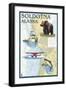 Soldotna, Alaska - Nautical Chart-Lantern Press-Framed Art Print