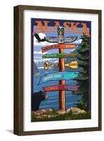 Soldotna, Alaska - Sign Destinations-Lantern Press-Framed Art Print