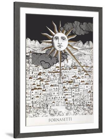 Sole A Geruslemme-Piero Fornasetti-Framed Premium Edition