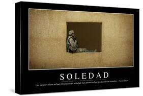 Soledad. Cita Inspiradora Y Póster Motivacional-null-Stretched Canvas