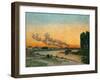 Soleil couchant a Ivry-sunset at Ivry, 1874 Canvas, 65 x 81 cm R. F.1951-34.-Jean-Baptiste-Armand Guillaumin-Framed Giclee Print