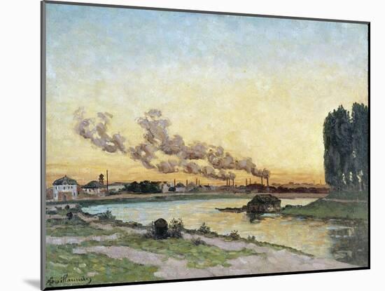 Soleil couchant à Ivry-Armand Guillaumin-Mounted Giclee Print